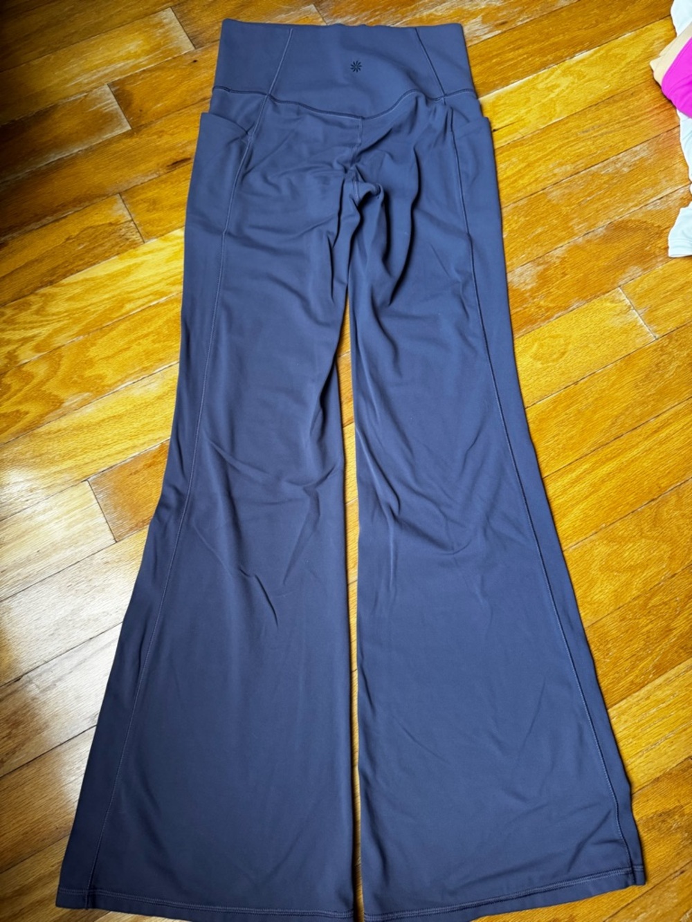 Athleta salutation slash High-Waist Flare Yoga Pants - Dark Navy